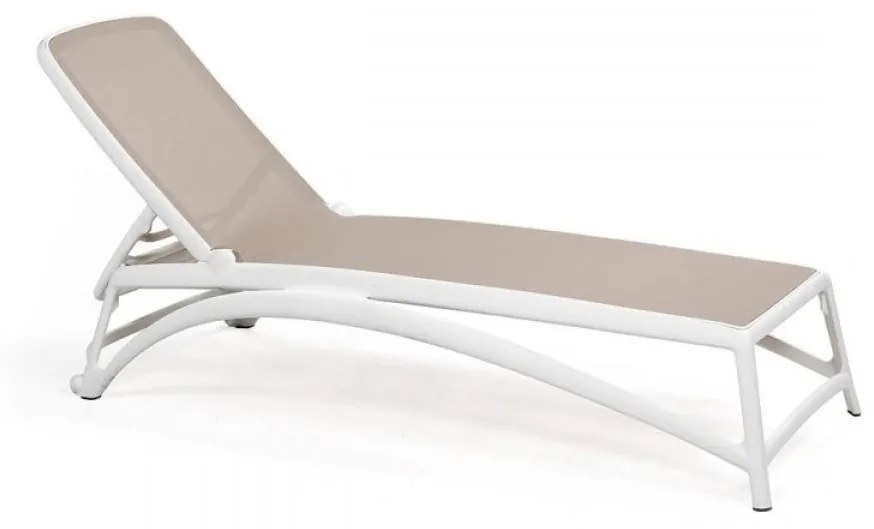 ATLANTICO záhradné lehátko tortora/bianco