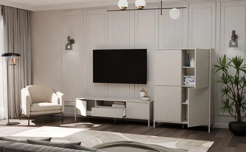 TV skrinka KAMARO 164 cm kašmír