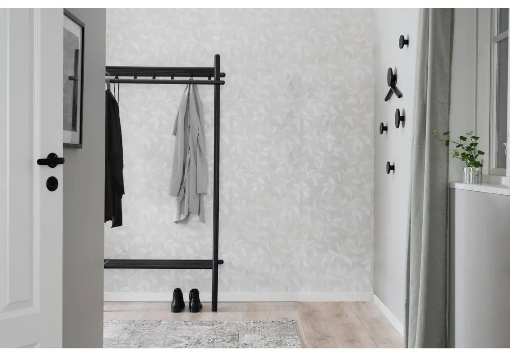 Čierny nástenný háčik z dubového dreva Milford – Rowico