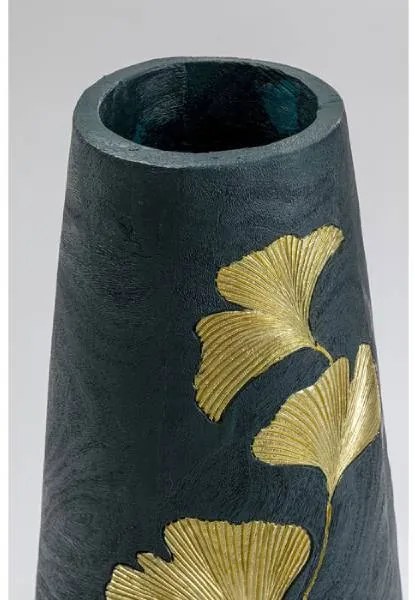 Ginkgo Elegance váza čierna/zlatá