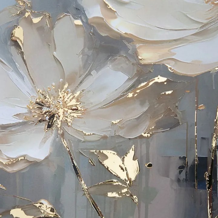Plagát na stenu s EXTRA efektom - Golden Petals