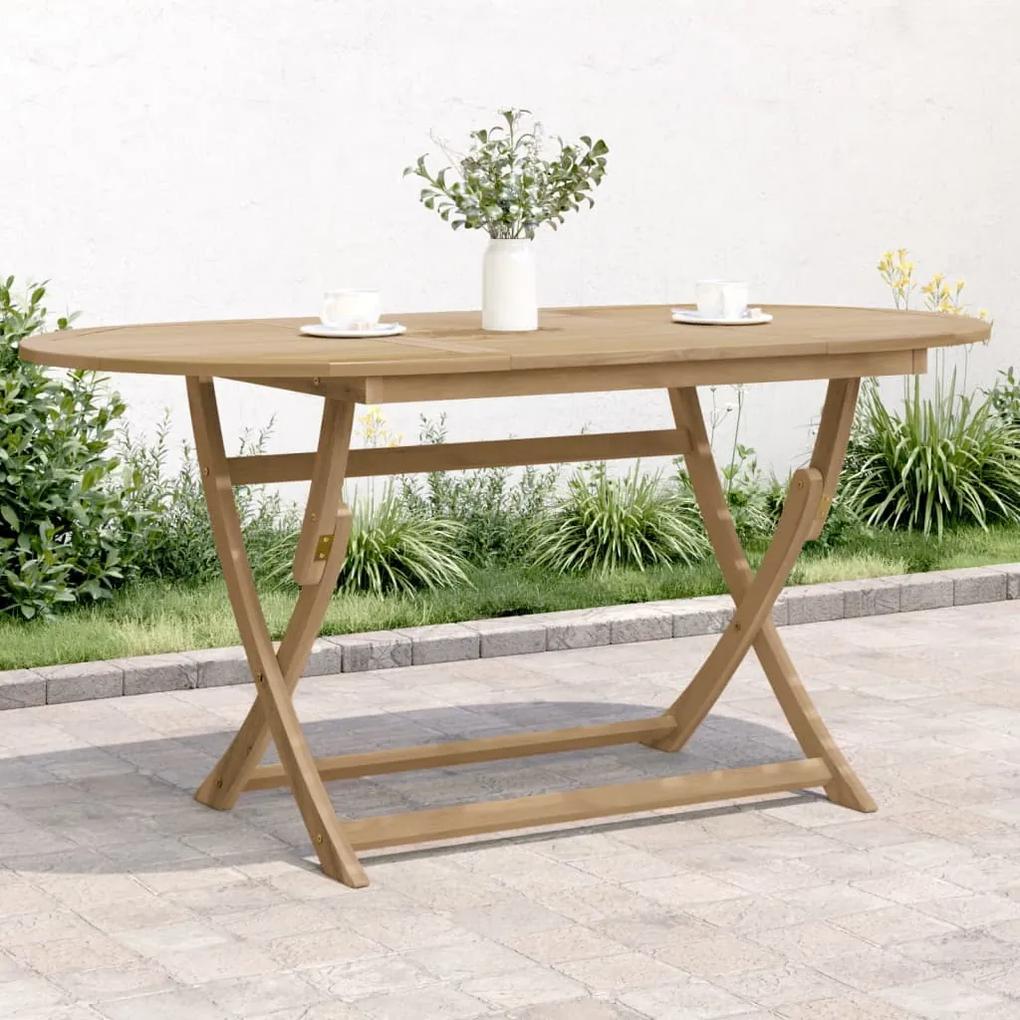 Skladací záhradný stôl 160x85x75 cm akáciový masív 365746