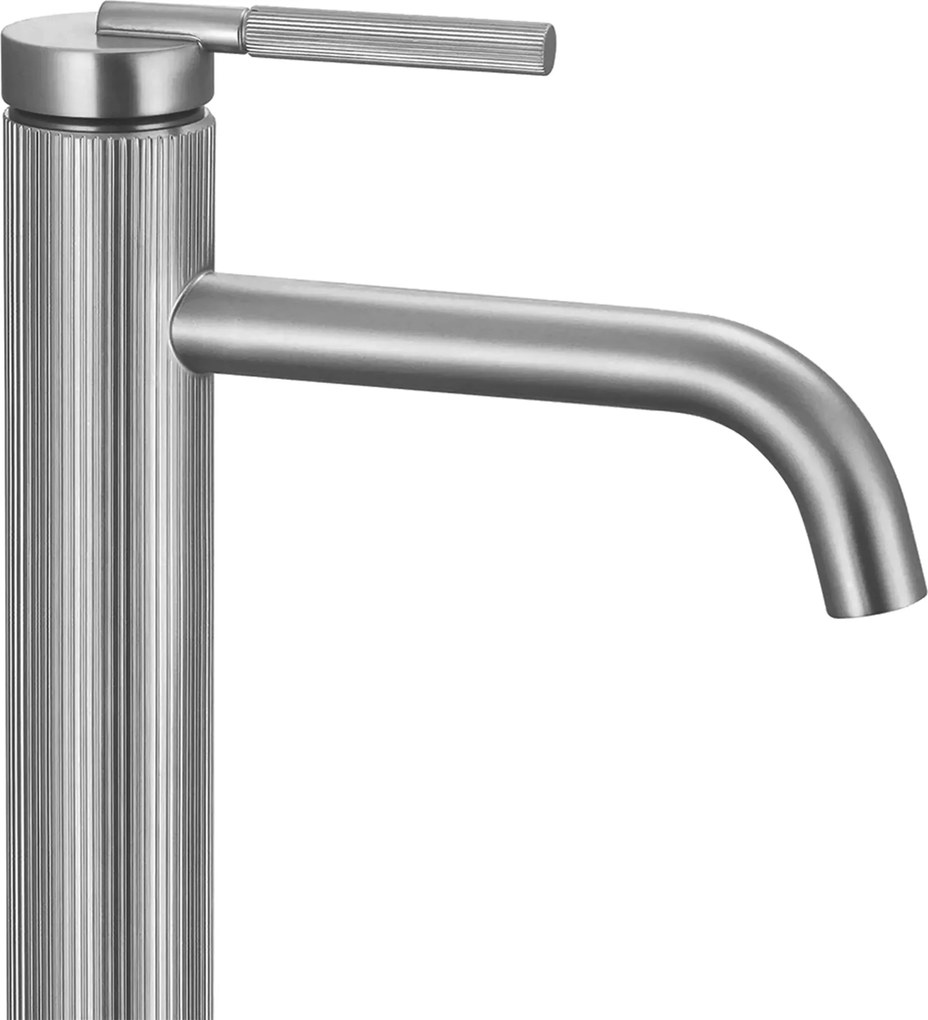 Rea Argon, vysoká umývadlová batéria h-295, brúsená oceľ, REA-B6450