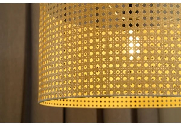 Duolla - Prisadený luster ROLLER RATTAN 1xE27/15W/230V pr. 45 cm béžová