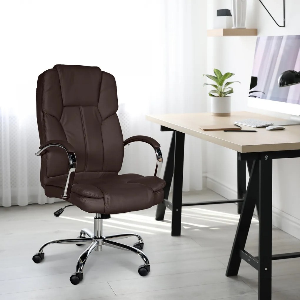 Design-Shop Kancelárska stolička Xanthy XXL - Hnedá