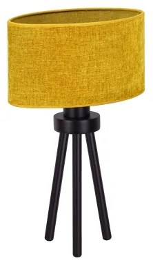 Duolla - Stolná lampa OVAL 1xE27/15W/230V pr. 30 cm hnedá