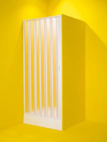 HOPA - Sprchové dveře MARTE - 60 - 80 cm, 185 cm, Univerzální, Plast bílý (OLBMAR80)