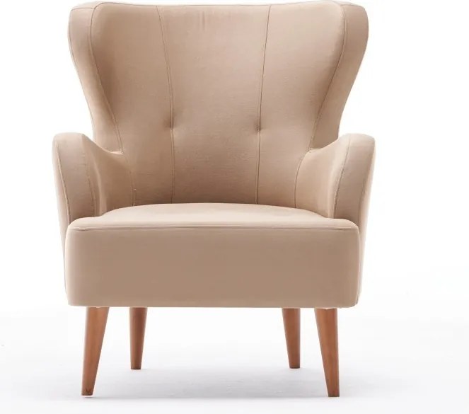 Křeslo Karina samet krémové