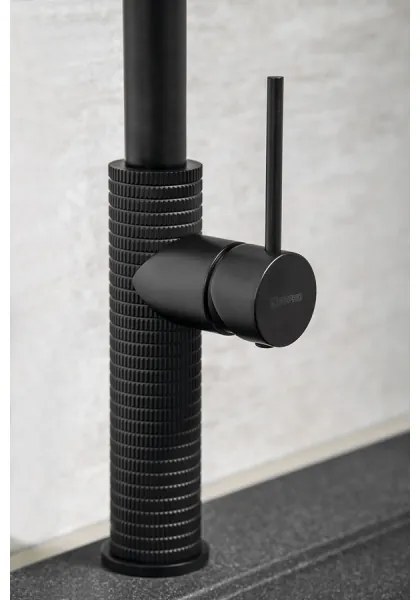 Sapho - Drezová batéria s vyťahovacou sprškou FLAWO matná čierna