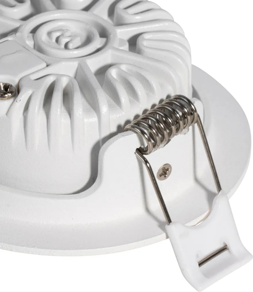 Sada 6 moderných zapustených bodových svietidiel bielych 8,2 cm vrátane LED IP54 Ultra Slim - Pupil
