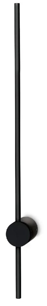 IDEAL LUX Nástenné dizajnové LED svietidlo ESSENCE AP NERO, 1x11W, 1650lm, teplá biela, čierne