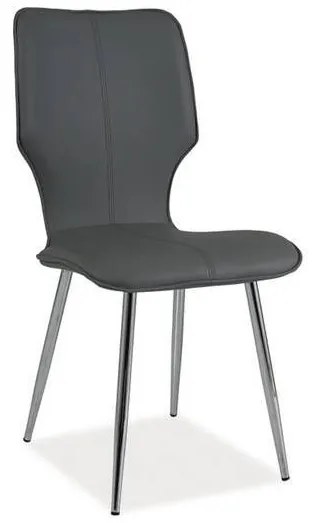 Jedálenská stolička Signal H-676 chróm/sivá