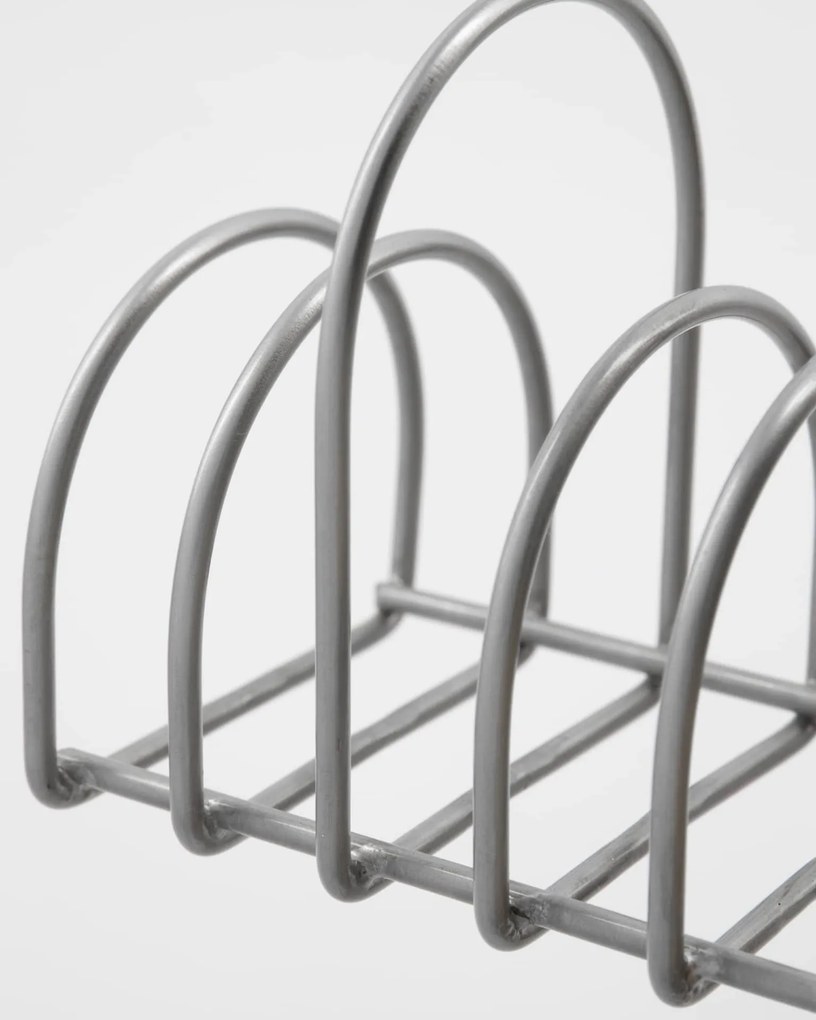 House Doctor Kovový stolný organizér Pampi Brushed Silver