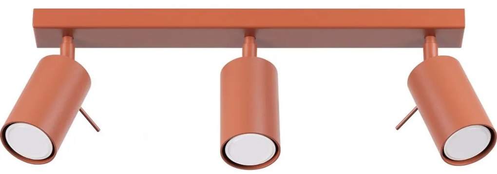 Sollux SL.1508 - Bodové svietidlo RING 3xGU10/10W/230V červená