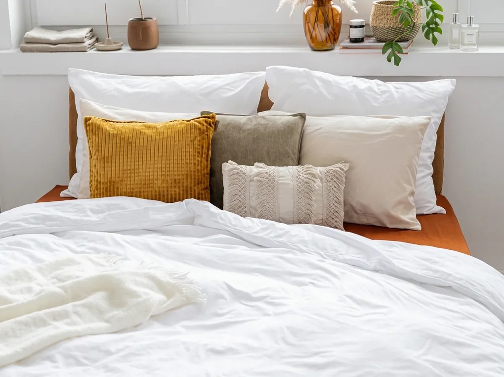 Bavlnené obliečky CALMORA biele Rozmer obliečky: 2 ks 70 x 90 cm | 200 x 200 cm