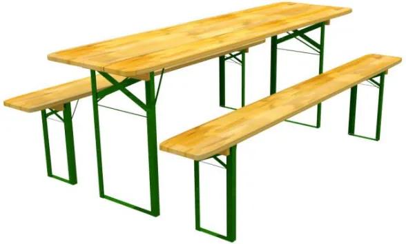 Bestent Záhradný pivný set - stôl 60cm + 2lavičky