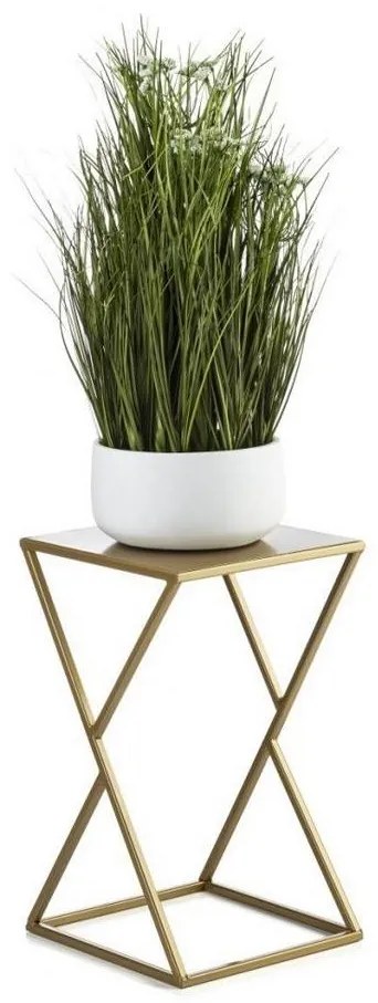 HowHomely Stojan na kvety LOFT 40x23,5 cm zlatá 10-1623-40-zloty