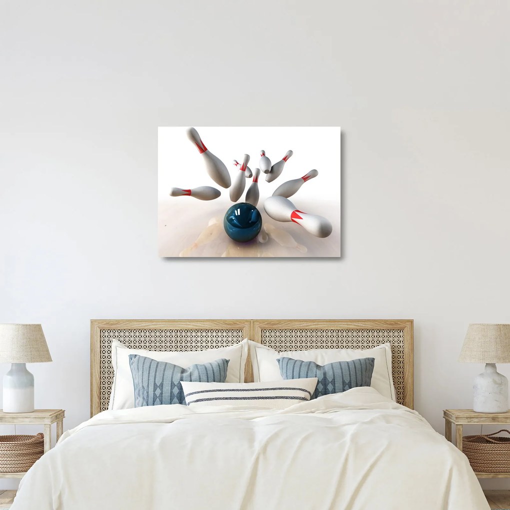 Sklenený obraz - Bowling (70x50 cm)