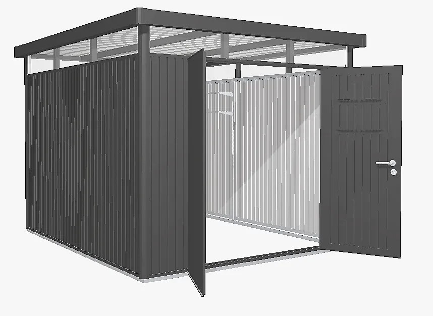 Biohort Záhradný domček BIOHORT HighLine DUO H5 275 x 315 (tmavo sivá metalíza)