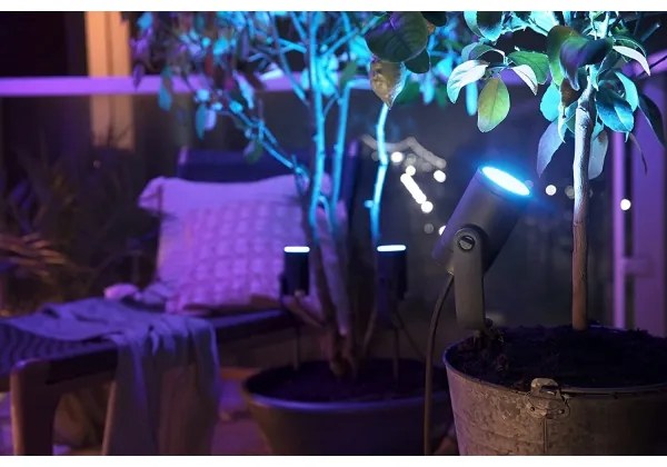 Philips 17428/30/P7 - LED RGB Vonkajšie bodové svietidlo Hue LILY LED/8W/230V IP65