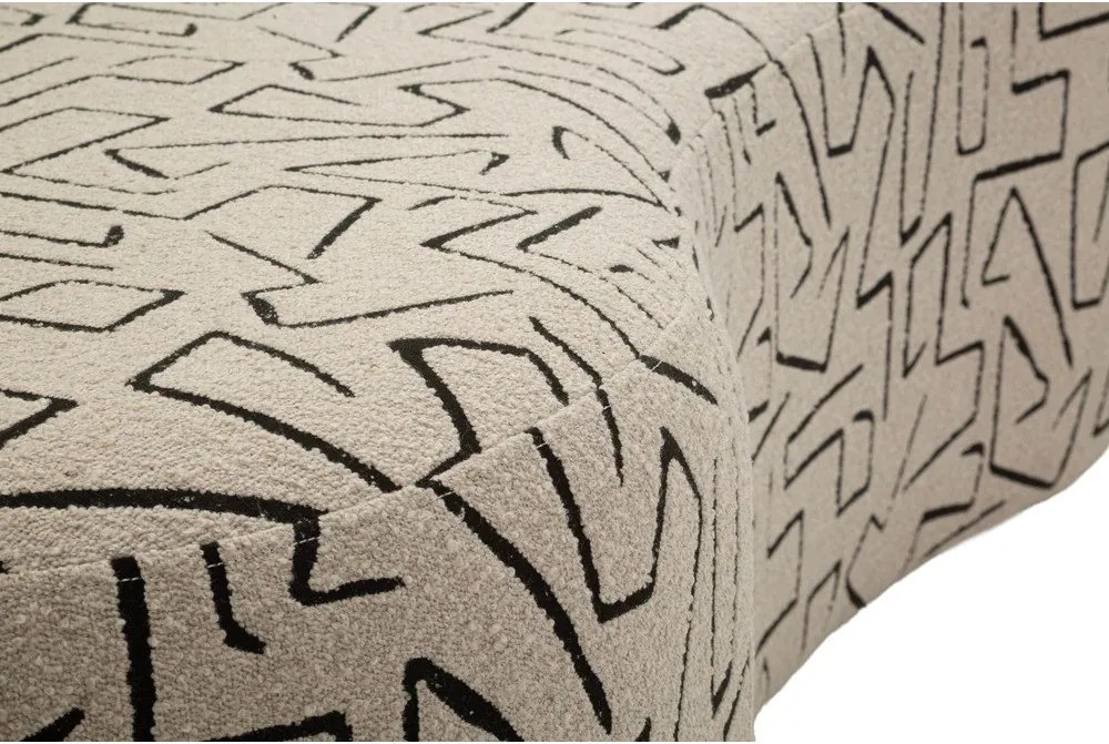 Béžová pohovka z textílie buklé 176 cm Nairobi – Mauro Ferretti