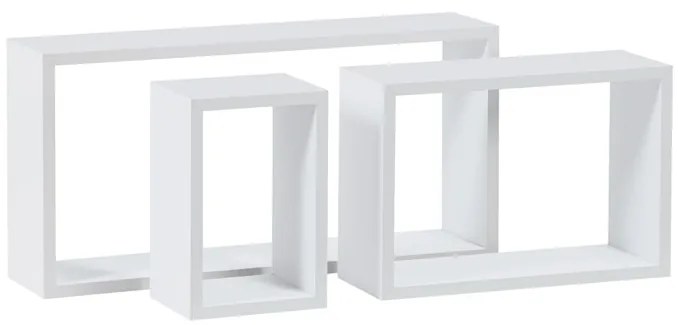 BONTEC Polička, mdf, čierna, P-009 BK Farba: Biela