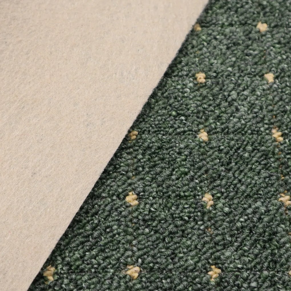 Condor Carpets, Koberec behúň na mieru Udinese zelený, šíre 70 cm, zelená, chodba / predsieň