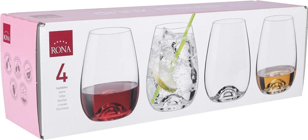 Rona poháre Drink Master 460 ml 4 ks