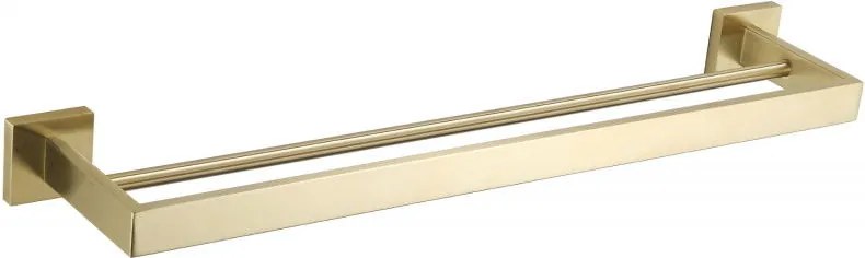 Mexen Vox dvojitý vešiak na uteráky, zlatá - 707025-55