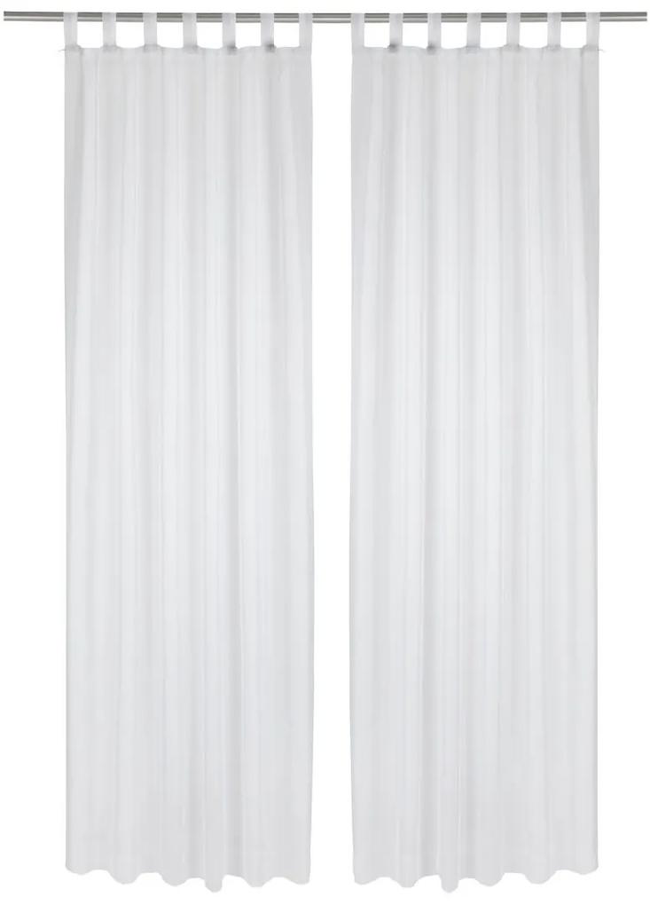 MERADISO® Súprava závesov, 135 x 265 cm, 2-dielna (biela), biela (100319535)