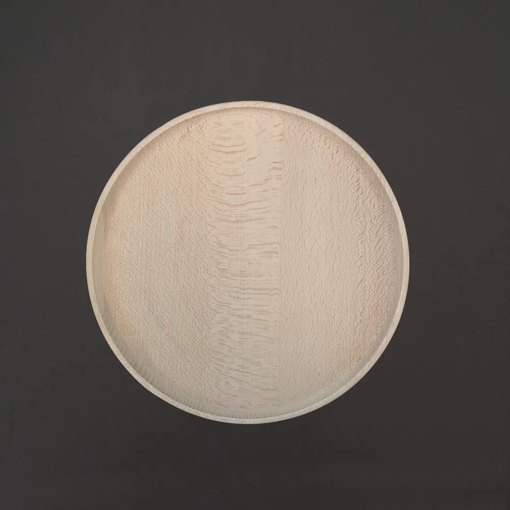AMADEA Drevený tanier bukový, masívne drevo, 23 cm