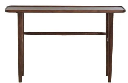 Hnedý konzolový stolík z masívu akácie 30x120 cm Qiano – Light & Living