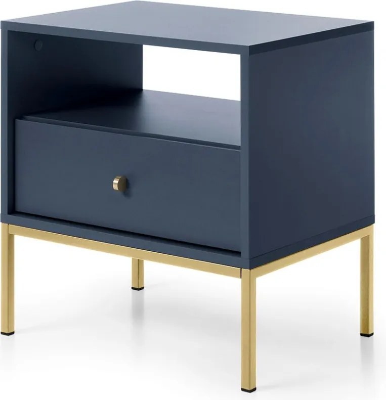 Nočný stolík Mono tmavo modrý (MS54)