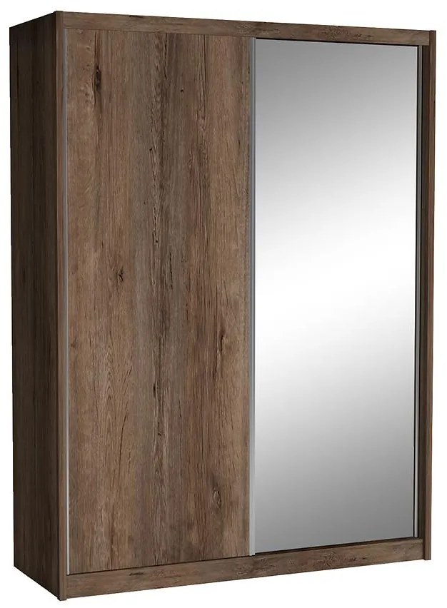 Skriňa Maciej 180 zrkadlo dub lefkas