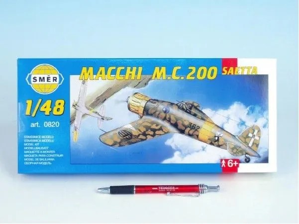 Směr Model letadlo Macchi M.C.200 Saetta stavebnice letadla 1:48