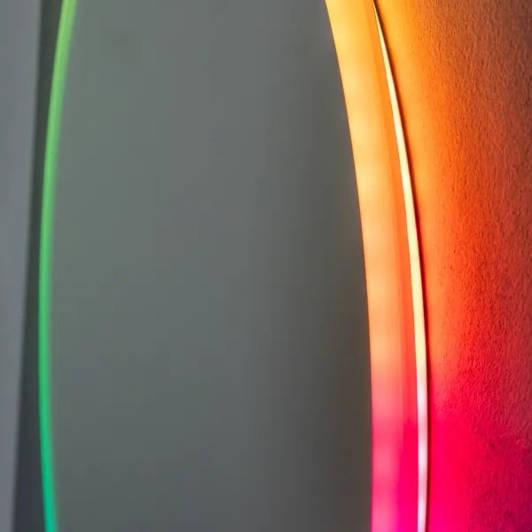 Brilagi-LED RGBW stmievateľné vyhrievané zrkadlo s podsvietením CLARA PRO LED/18W/230V priemer 60 cm IP44