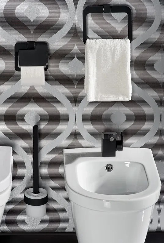 Erga Futura, toaletná WC kefa, čierna matná, ERG-02958