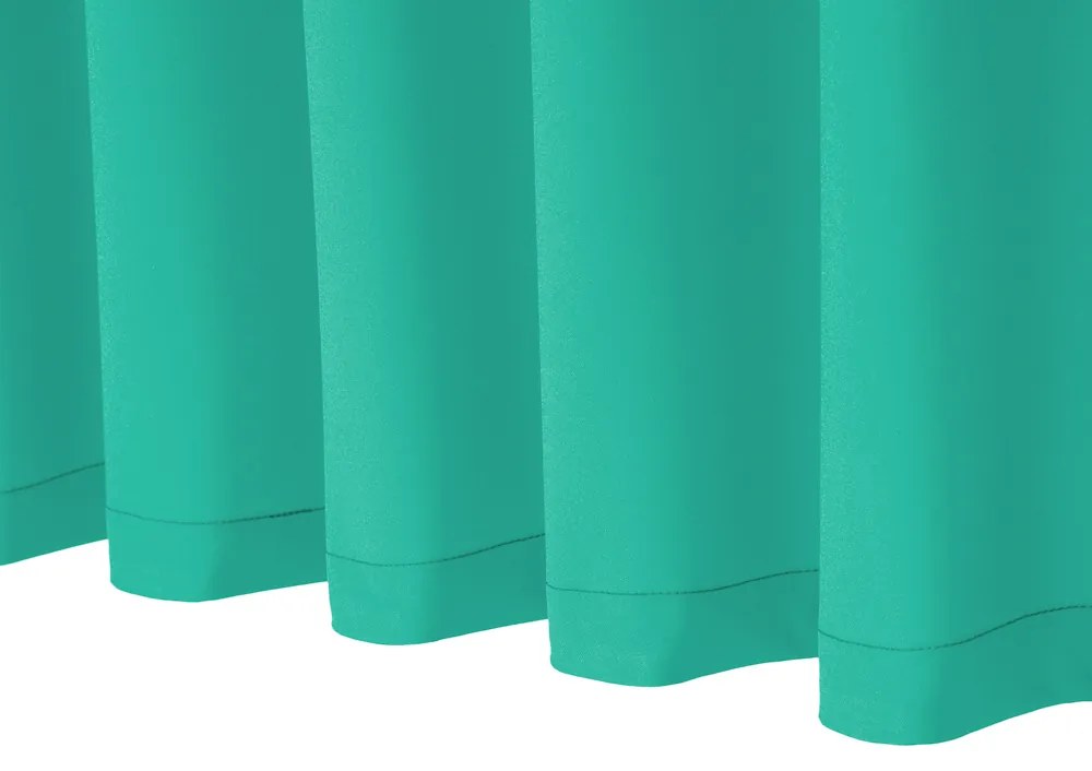 Biante Dekoračný záves Rongo RG-091 Tyrkysovo zelený 140x250 cm