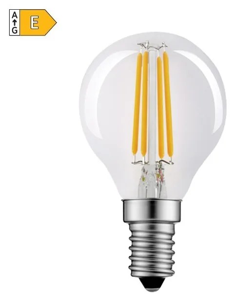 Diolamp LED Filament Mini Globe žiarovka číra P45 6W/230V/E14/4000K/770Lm/360°