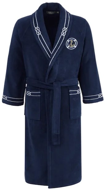 Soft Cotton Luxusný pánsky župan + uterák + papuče MARINE MAN v darčekovom balení