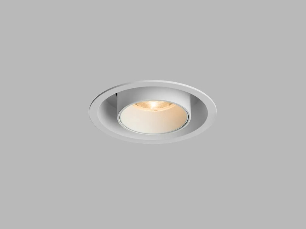 LED2 Zápustné flexibilné LED osvetlenie HIDE, 20W, teplá biela, okrúhle, biele
