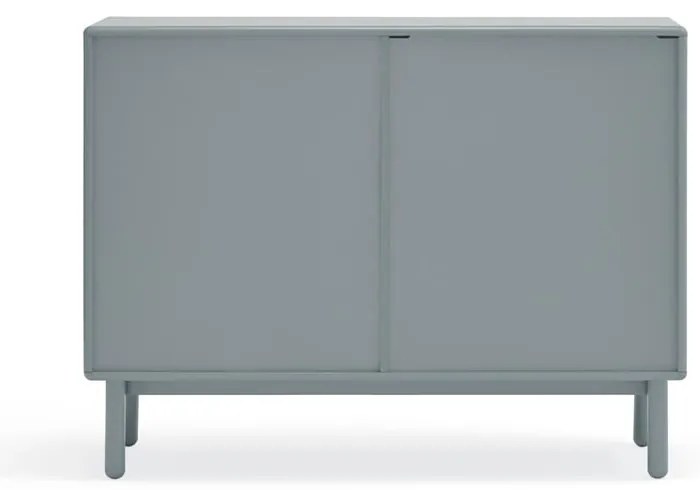 Modrá/sivá nízka komoda 120x90 cm Corvo – Teulat