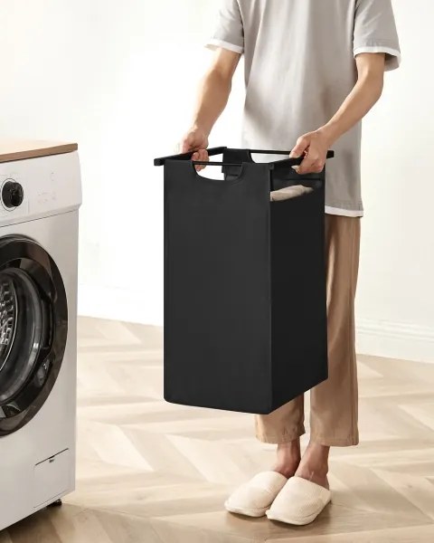 Kôš na bielizeň REX hnedá/čierna