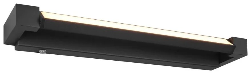 Matne čierne LED nástenné svietidlo Fabrizio – Trio