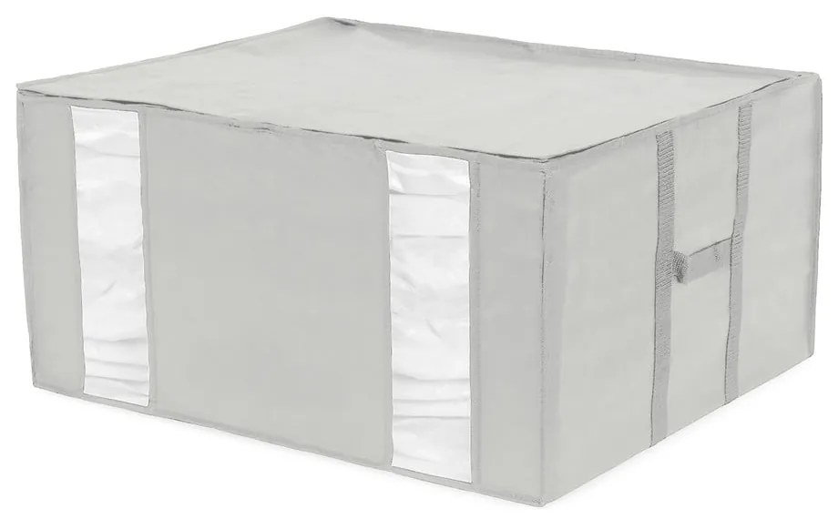 Vákuový/vystužený látkový úložný box na oblečenie 56x42x33 cm Granit – Compactor