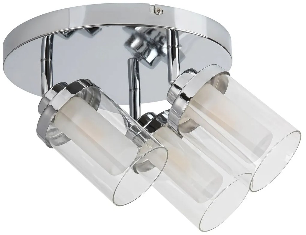 RABALUX Stropné kúpeľňové bodové svietidlo AVIVA, 3xG9, 28W, chrómované