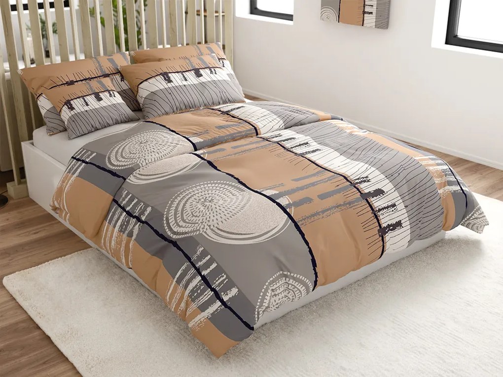 Bavlnené obliečky PINIA sivé Rozmer obliečky: 70 x 90 cm | 140 x 200 cm