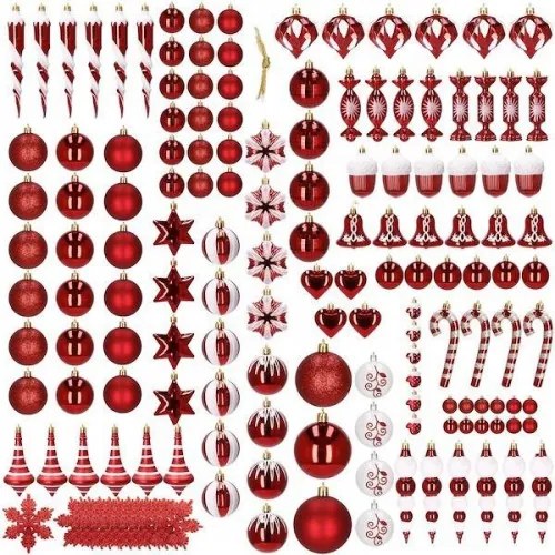 Vianočné ozdoby na vianočný stromček 154 ks SPRINGOS CA0155