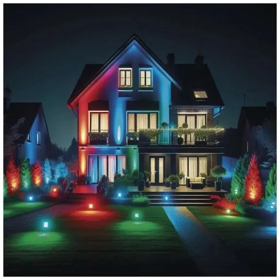 LED RGB+CCT stmievateľný reflektor GoSmart 20W/230V 3000-6500K IP65 Wi-Fi Tuya