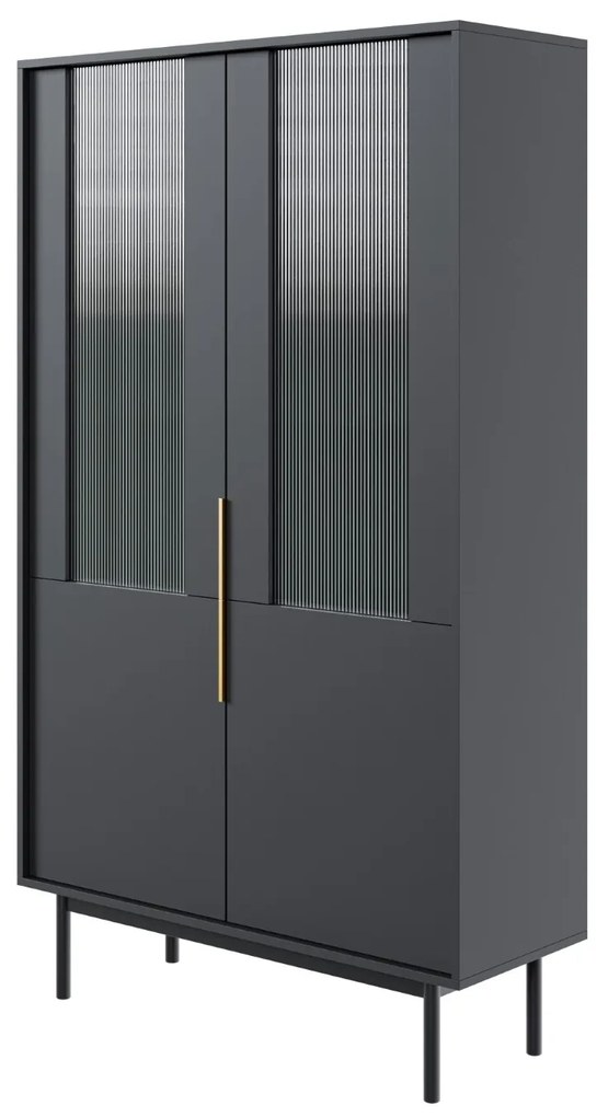 Vitrína Viva 104 cm čierna